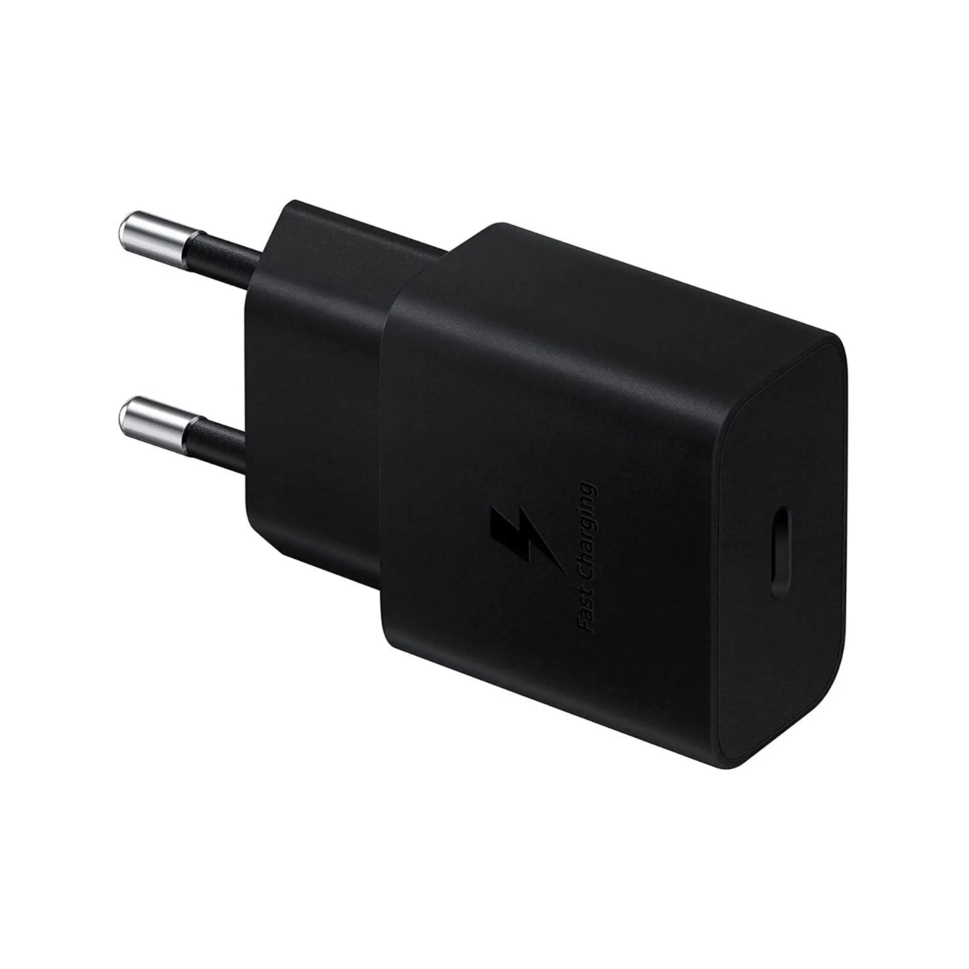 Das Bild zeigt das Samsung EP-T1510 Ladegerät mit 15 W in Schwarz.