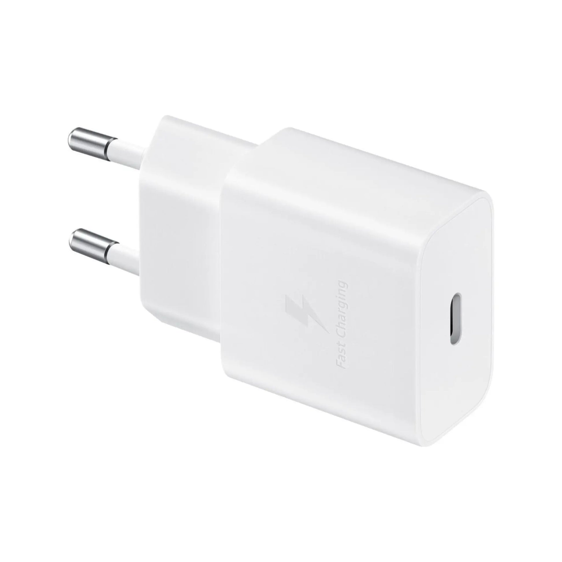 Das Bild zeigt das Samsung EP-T1510 Ladegerät mit 15 W in Weiß.