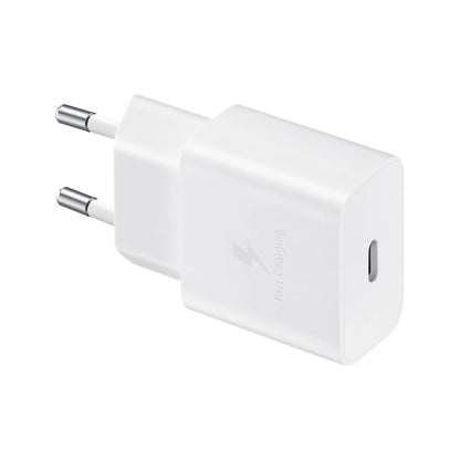 Das Bild zeigt das Samsung EP-T1510 Ladegerät mit 15 W in Weiß.