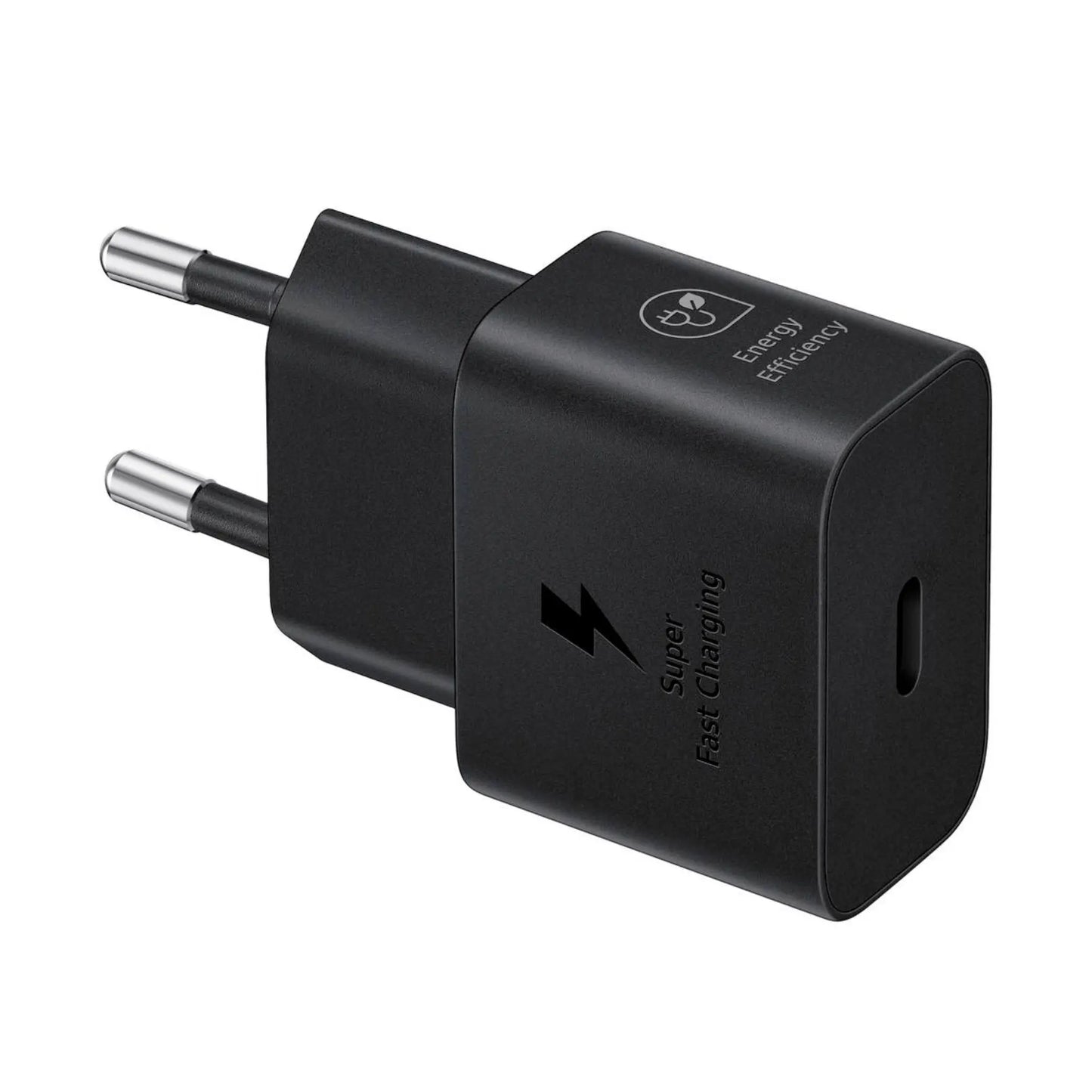 Schwarzes Samsung EP-T2510N Handy-Ladegerät mit 25W Leistung für schnelles Laden von USB-C-Geräten