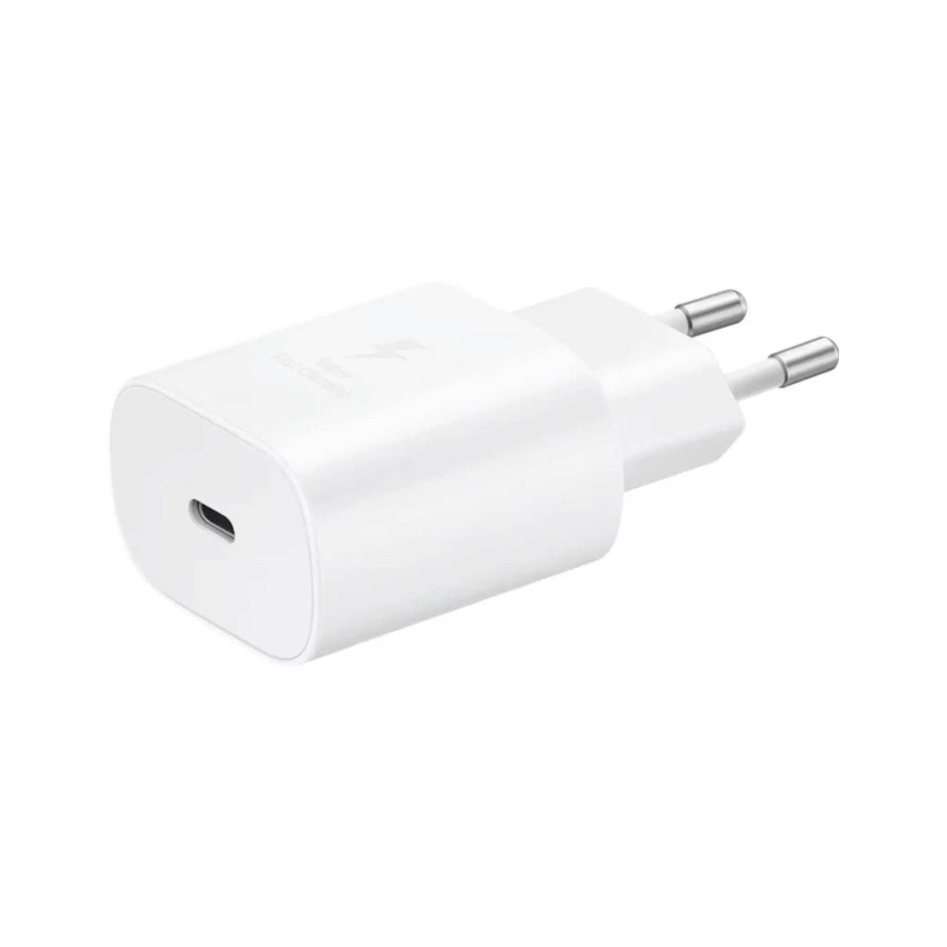 Samsung EP-TA800 Ladegerät 25W Weiß – Kompaktes USB-C-Schnellladegerät mit Super Fast Charging Technologie, ideal für aktuelle Samsung Galaxy Geräte.