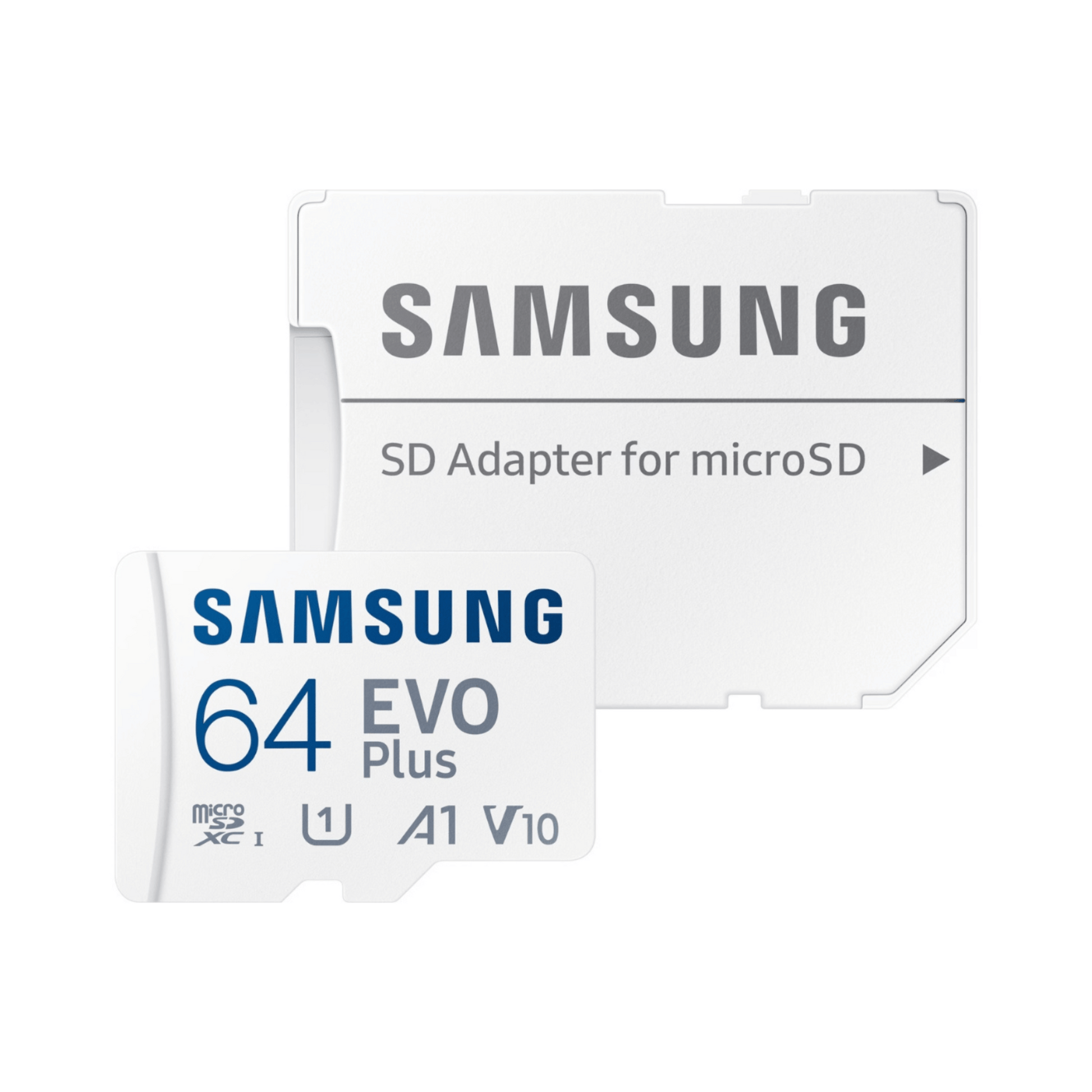 Samsung EVO Plus microSD UHS-I Speicherkarte 64 GB mit Adapter für hohe Geschwindigkeit und Zuverlässigkeit