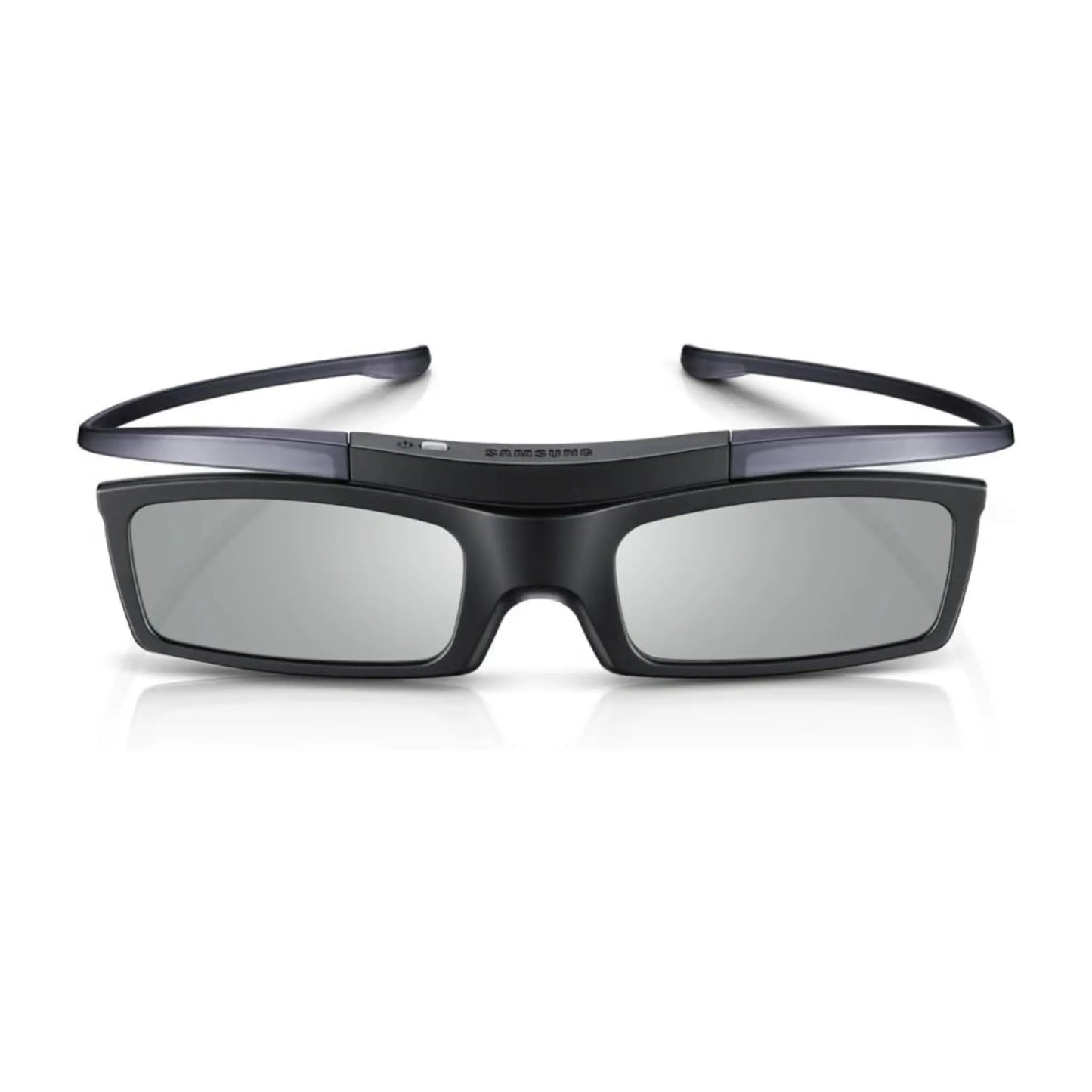 Das Bild zeigt die Samsung SSG-5100GB/XC 3D-Active-Shutter-Brille in Schwarz aus der Frontansicht. 