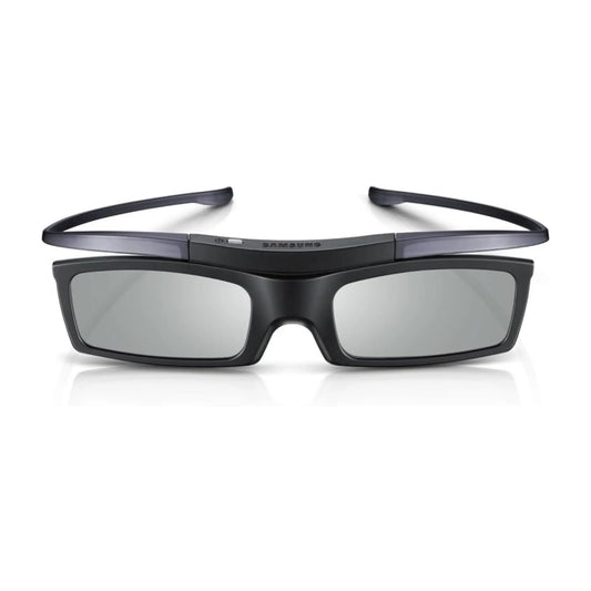 Das Bild zeigt die Samsung SSG-5100GB/XC 3D-Active-Shutter-Brille in Schwarz aus der Frontansicht. 