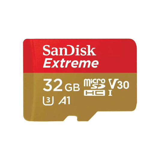 SanDisk Extreme microSDXC Speicherkarte 32 GB für hohe Geschwindigkeit und großen Speicher.