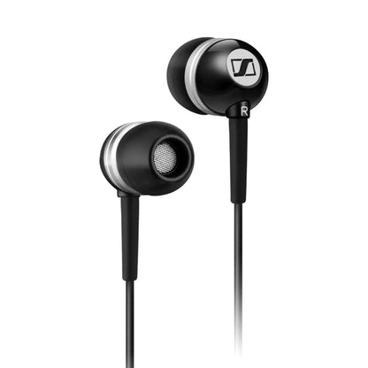 Das Bild zeigt die Sennheiser CX 300-II Precision In Ear-Kopfhörer in Schwarz aus der Detailansicht.