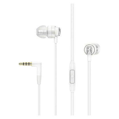Sennheiser CX 300S In-Ear Kopfhörer in Weiß für klaren Klang und integrierte Steuerung.