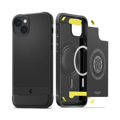 Spigen Rugged Armor MagSafe, matte black - für iPhone 14 Plus