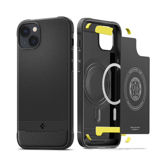 Spigen Rugged Armor MagSafe, matte black - für iPhone 14 Plus