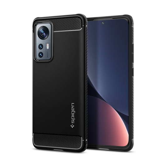 Spigen Rugged Armor, black - Für Xiaomi 12/Für Xiaomi 12X