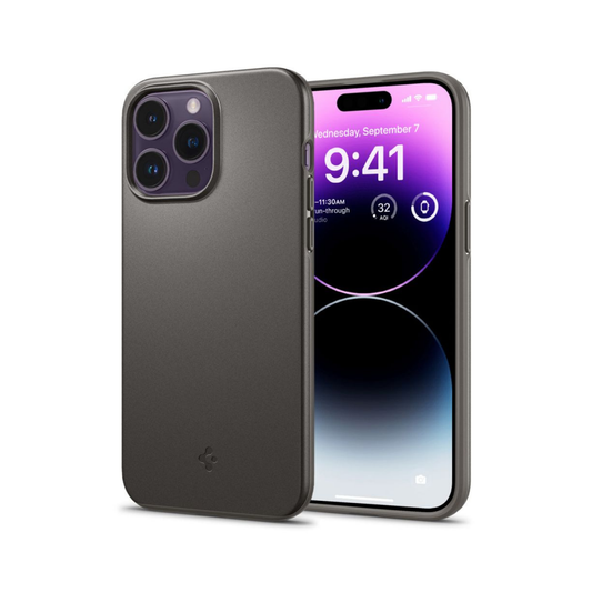 Spigen Thin Fit, gunmetal - für iPhone 14 Pro Max