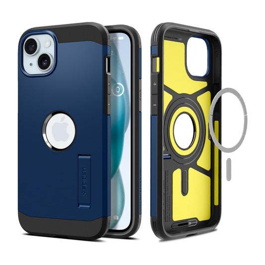 Spigen Tough Armor MagSafe, navy blue - für iPhone 15