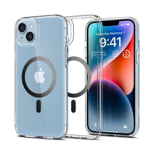 Spigen Ultra Hybrid MagSafe, carbon fiber - für iPhone 14 Plus