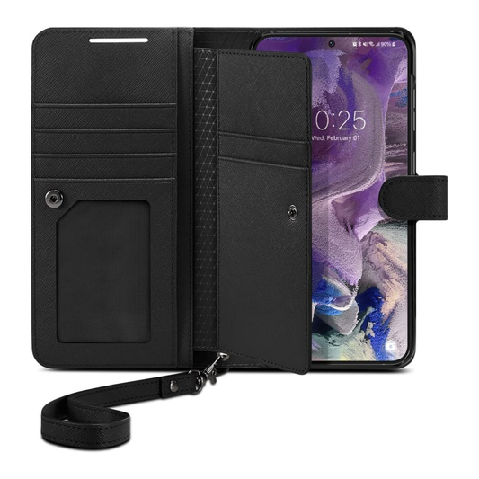 Spigen Wallet S Plus, black - Für Samsung Galaxy S23