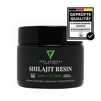 Original Resin Shilajit Himalaya Harz 100 % Rein Vegan Ohne Zusatzstoffe ESFA Laborgeprüft in Deutschland 50g