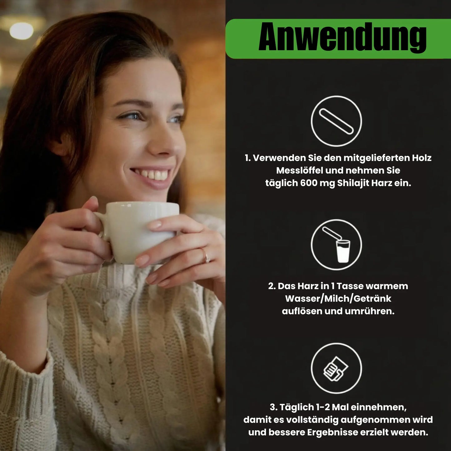 Original Resin Shilajit Himalaya Harz 100 % Rein Vegan Ohne Zusatzstoffe ESFA Laborgeprüft in Deutschland 50g