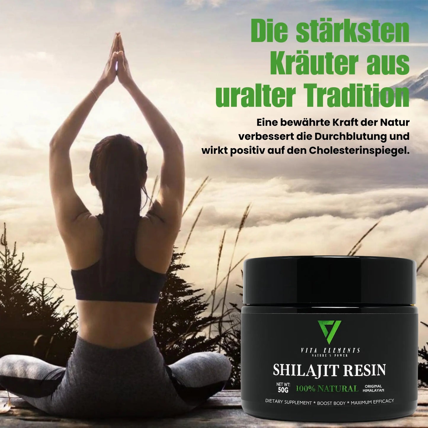Original Resin Shilajit Himalaya Harz 100 % Rein Vegan Ohne Zusatzstoffe ESFA Laborgeprüft in Deutschland 50g
