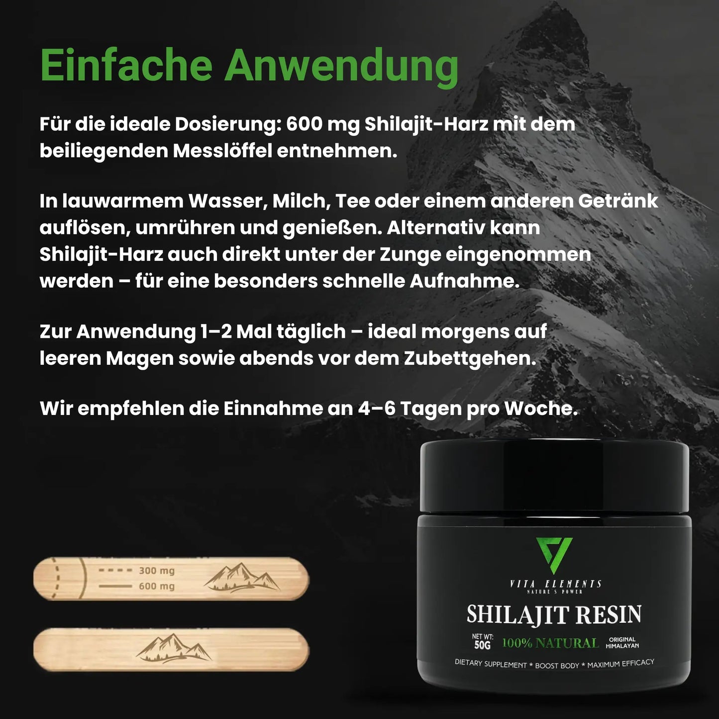 Original Resin Shilajit Himalaya Harz 100 % Rein Vegan Ohne Zusatzstoffe ESFA Laborgeprüft in Deutschland 50g