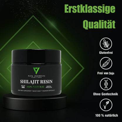 Original Resin Shilajit Himalaya Harz 100 % Rein Vegan Ohne Zusatzstoffe ESFA Laborgeprüft in Deutschland 50g