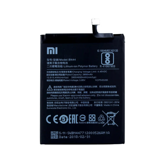 Auf diesem Produktbild wird der Xiaomi Akku BN44 Li-Ion-Polymer 3.85 Volt 3900 mAh abgebildet.