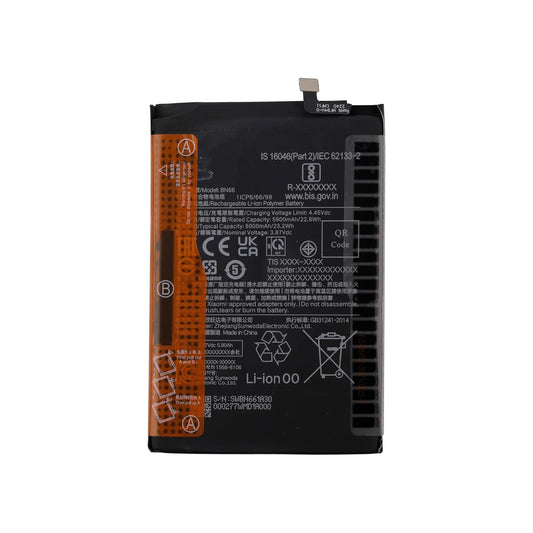Auf diesem Produktbild wird der Xiaomi Akku BN6 Li-Ion 3.87 Volt 5900 mAh abgebildet.