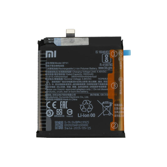 Auf diesem Produktbild wird der Xiaomi Akku BP41 Li-Ion 4.35 Volt 4000 mAh abgebildet.