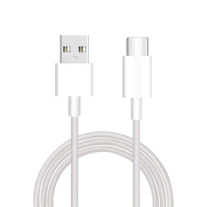 Das Bild zeigt das Xiaomi BHR4422GL Ladekabel USB-C in Weiß aus der Frontansicht.