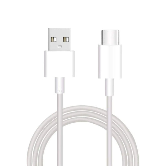 Das Bild zeigt das Xiaomi BHR4422GL Ladekabel USB-C in Weiß aus der Frontansicht.